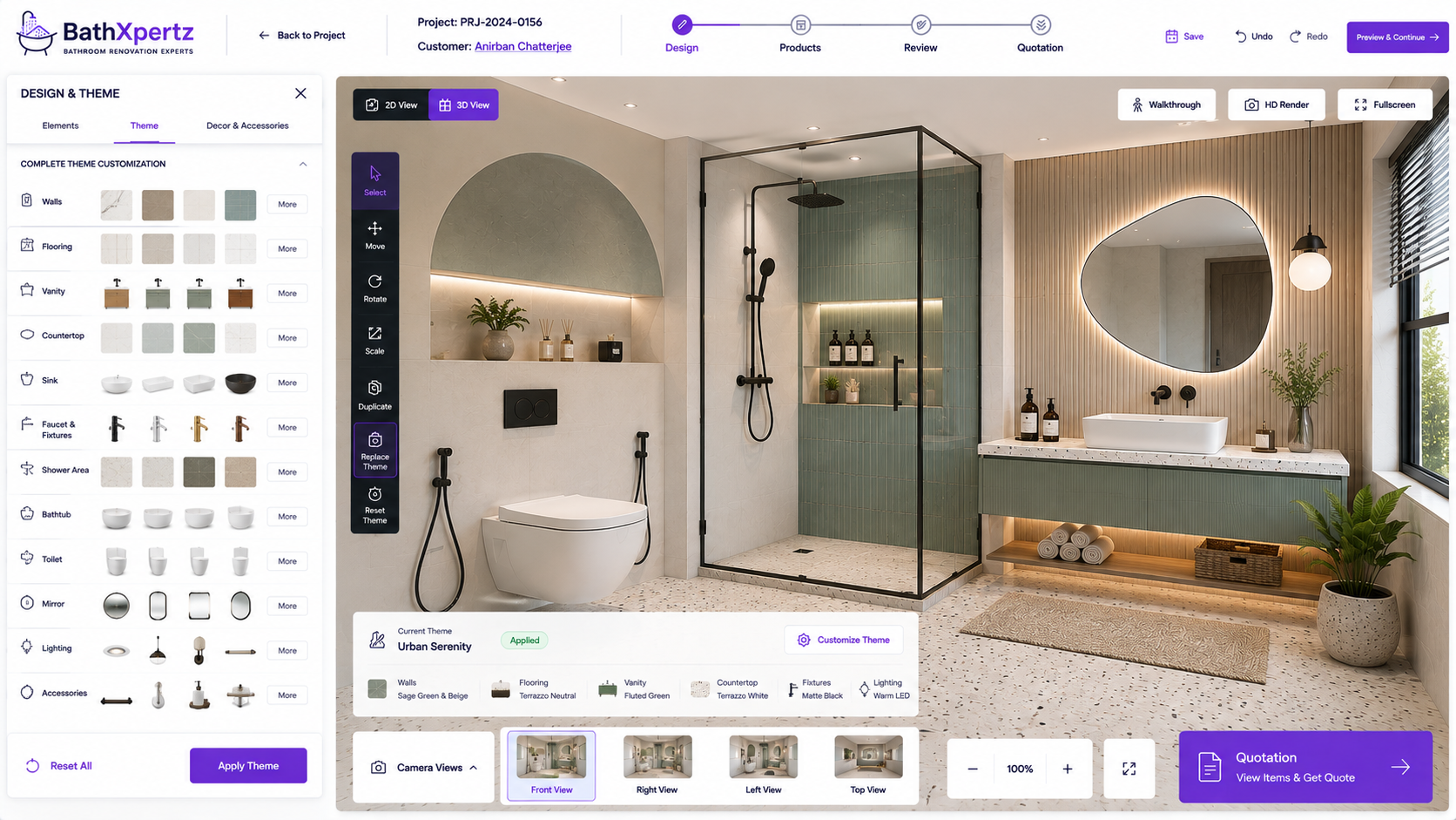 BathXpertZ — 3D Bathroom Design Platform screenshot 3